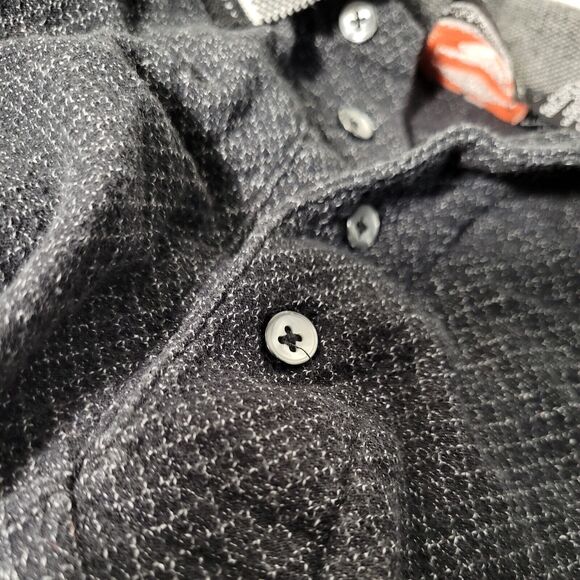 Harley Davidson Men's Dark Grey Polo Button FT‎ Lauderdale Florida Large - Picture 5 of 11